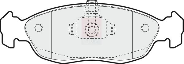 Apec Blue PD3468 Brake Pad Set, disc brake - 1
