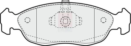 Apec Blue PD3468 Brake Pad Set, disc brake - 1
