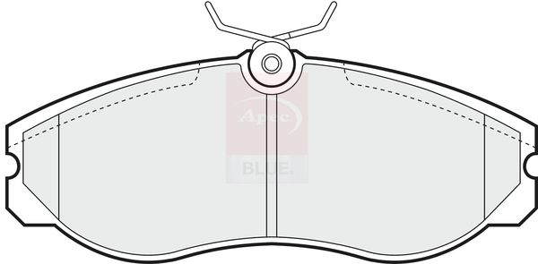 Apec Blue PD3469 Brake Pad Set, disc brake - 1