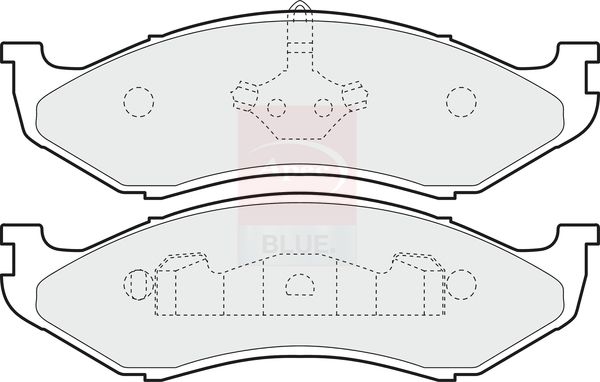 Apec Blue PD3470 Brake Pad Set, disc brake - 1