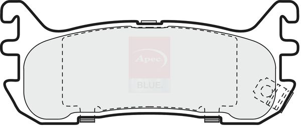 Apec Blue PD3473 Brake Pad Set, disc brake - 1