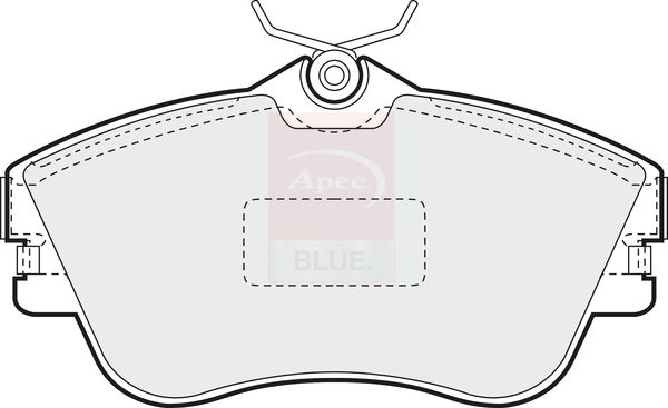 Apec Blue PD3474 Brake Pad Set, disc brake - 1