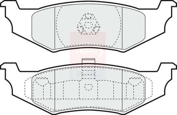 Apec Blue PD3475 Brake Pad Set, disc brake - 1