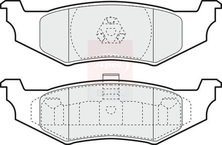 Apec Blue PD3475 Brake Pad Set, disc brake - 1