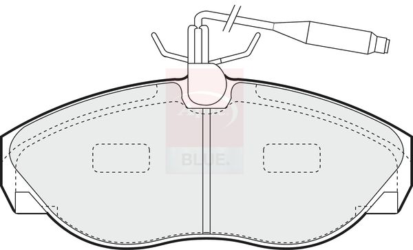 Apec Blue PD3477 Brake Pad Set, disc brake - 1