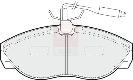 Apec Blue PD3477 Brake Pad Set, disc brake - 1