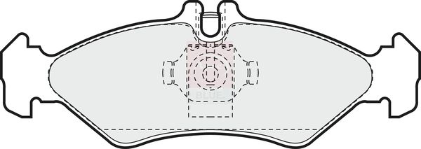 Apec Blue PD3478 Brake Pad Set, disc brake - 1