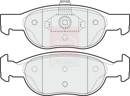 Apec Blue PD3480 Brake Pad Set, disc brake - 1