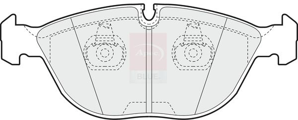 Apec Blue PD3484 Brake Pad Set, disc brake - 1