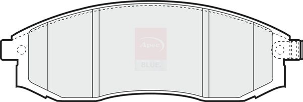 Apec Blue PD3485 Brake Pad Set, disc brake - 1
