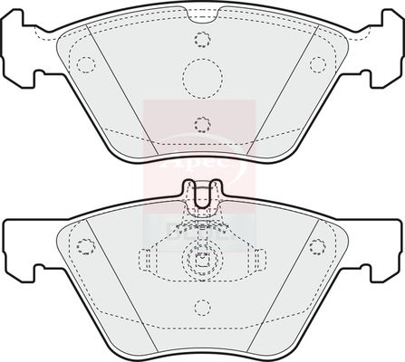 Apec Blue PD3487 Brake Pad Set, disc brake - 2
