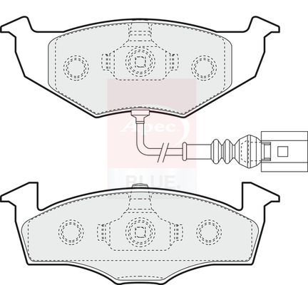 Apec Blue PD3488 Brake Pad Set, disc brake - 1