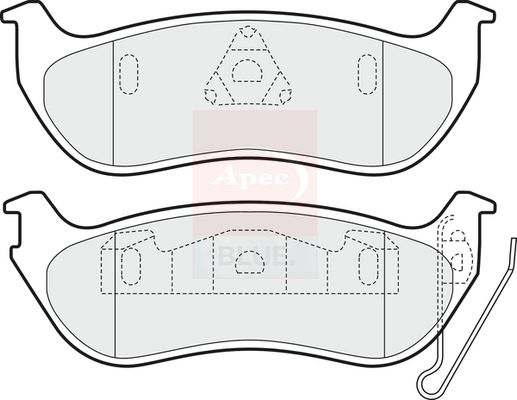Apec Blue PD3491 Brake Pad Set, disc brake - 1