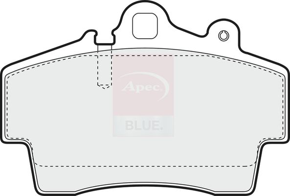 Apec Blue PD3493 Brake Pad Set, disc brake - 1