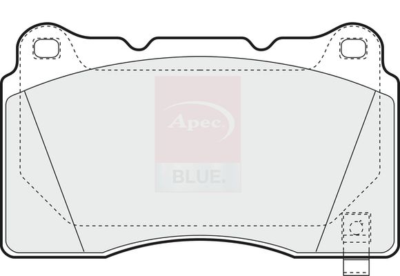Apec Blue PD3496 Brake Pad Set, disc brake - 1