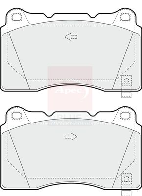 Apec Blue PD3496 Brake Pad Set, disc brake - 2