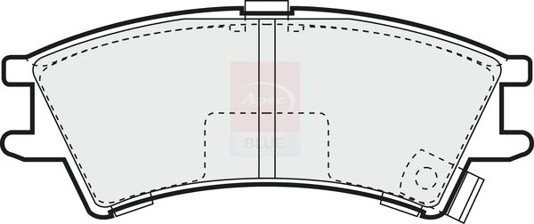 Apec Blue PD3499 Brake Pad Set, disc brake - 1