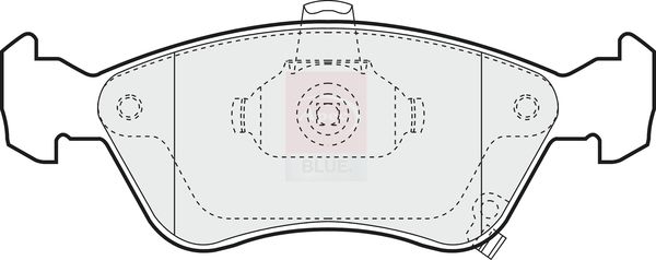 Apec Blue PD3500 Brake Pad Set, disc brake - 1