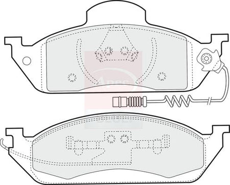 Apec Blue PD3504 Brake Pad Set, disc brake - 1