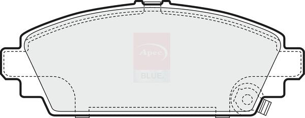 Apec Blue PD3505 Brake Pad Set, disc brake - 1