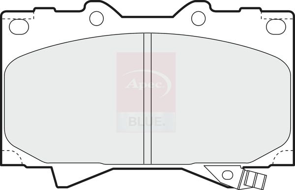 Apec Blue PD3508 Brake Pad Set, disc brake - 1