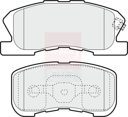 Apec Blue PD3511 Brake Pad Set, disc brake - 1