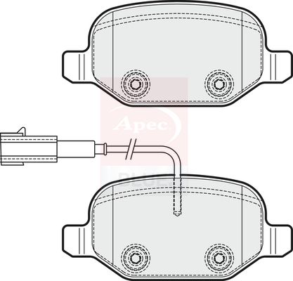Apec Blue PD3515 Brake Pad Set, disc brake - 1