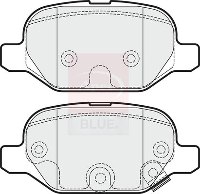 Apec Blue PD3516 Brake Pad Set, disc brake - 1
