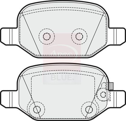 Apec Blue PD3517 Brake Pad Set, disc brake - 1