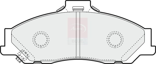 Apec Blue PD3518 Brake Pad Set, disc brake - 1