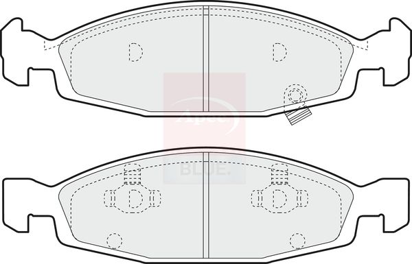 Apec Blue PD3523 Brake Pad Set, disc brake - 1