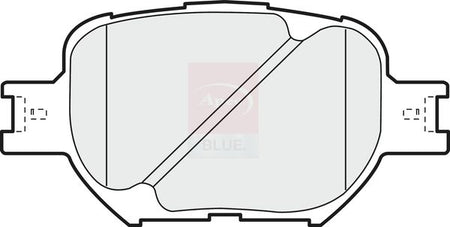 Apec Blue PD3525 Brake Pad Set, disc brake - 1