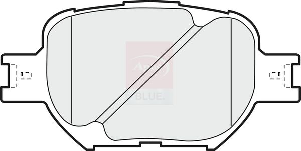 Apec Blue PD3525 Brake Pad Set, disc brake - 1