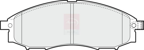 Apec Blue PD3528 Brake Pad Set, disc brake - 1