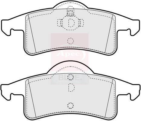 Apec Blue PD3531 Brake Pad Set, disc brake - 1