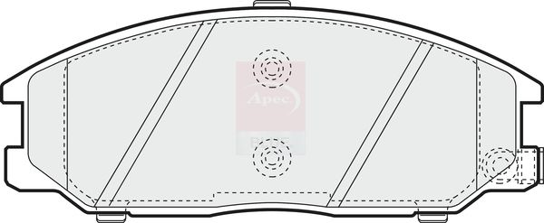 Apec Blue PD3534 Brake Pad Set, disc brake - 1