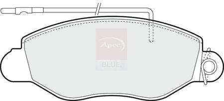 Apec Blue PD3536 Brake Pad Set, disc brake - 1