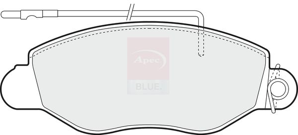 Apec Blue PD3536 Brake Pad Set, disc brake - 1