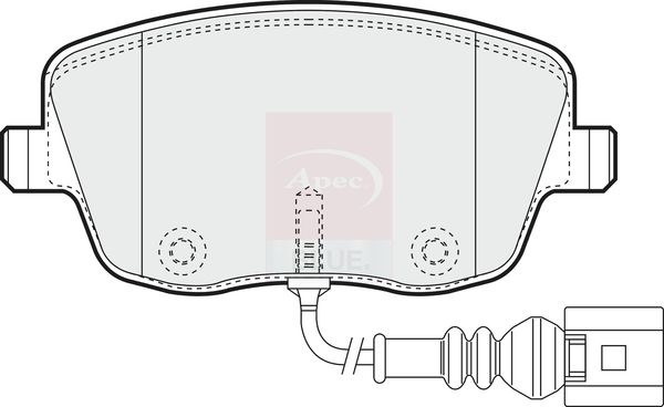 Apec Blue PD3538 Brake Pad Set, disc brake - 1