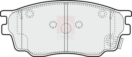 Apec Blue PD3539 Brake Pad Set, disc brake - 1