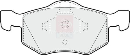 Apec Blue PD3542 Brake Pad Set, disc brake - 1