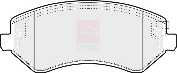 Apec Blue PD3543 Brake Pad Set, disc brake - 1
