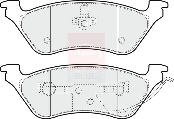 Apec Blue PD3544 Brake Pad Set, disc brake - 1