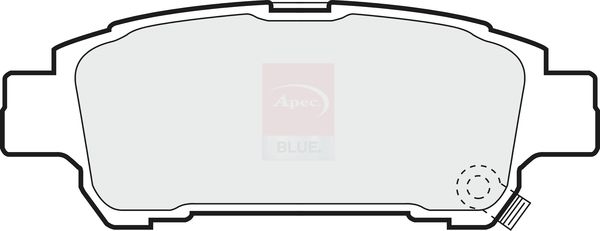 Apec Blue PD3545 Brake Pad Set, disc brake - 1