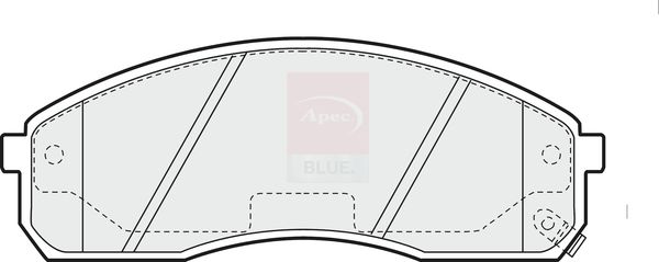 Apec Blue PD3546 Brake Pad Set, disc brake - 1
