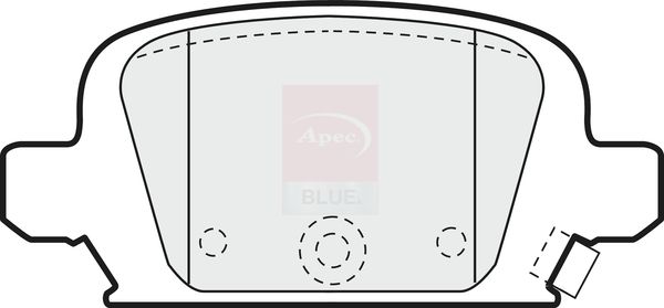 Apec Blue PD3547 Brake Pad Set, disc brake - 1