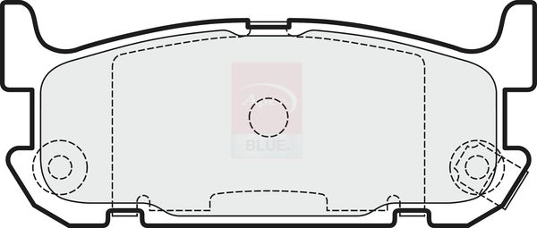 Apec Blue PD3549 Brake Pad Set, disc brake - 1