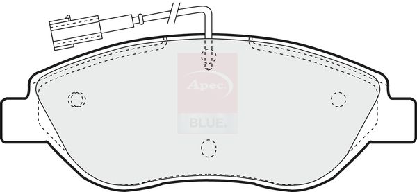 Apec Blue PD3554 Brake Pad Set, disc brake - 1
