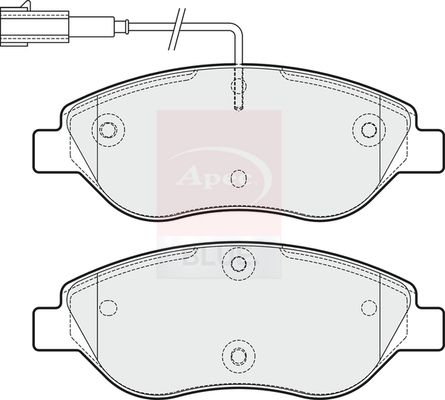 Apec Blue PD3555 Brake Pad Set, disc brake - 1