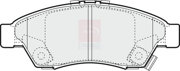Apec Blue PD3558 Brake Pad Set, disc brake - 1